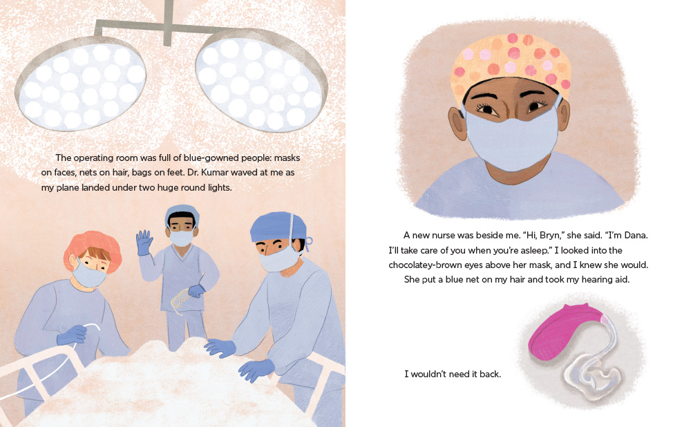 When Bryn's Ear Went Quiet scene showing operating room